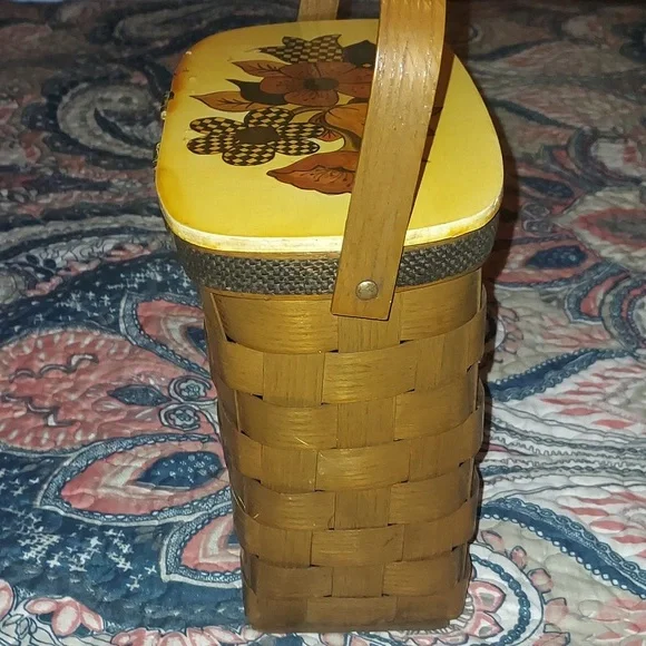 Basketville Putney Vermont Basket purse - Picture 3 of 9
